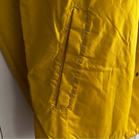 Vans Off The Wall Windbreaker Jacket Sz XXL Yellow Snap Fleece Skater Coat - Picture 4 of 10